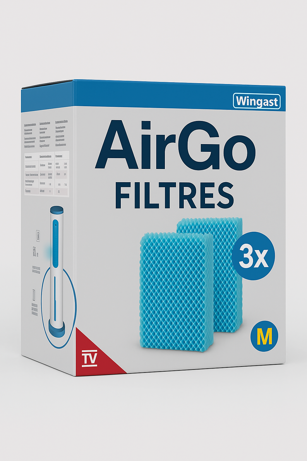 Paquete de 3 filtros de repuesto AirGo